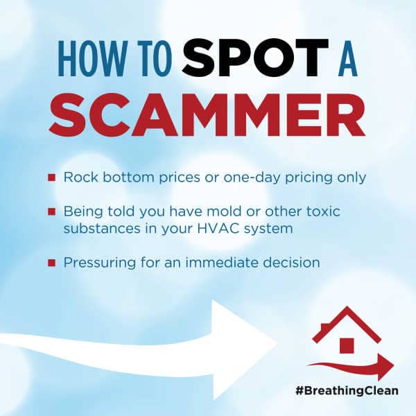 How to spot an air duct cleaning scam